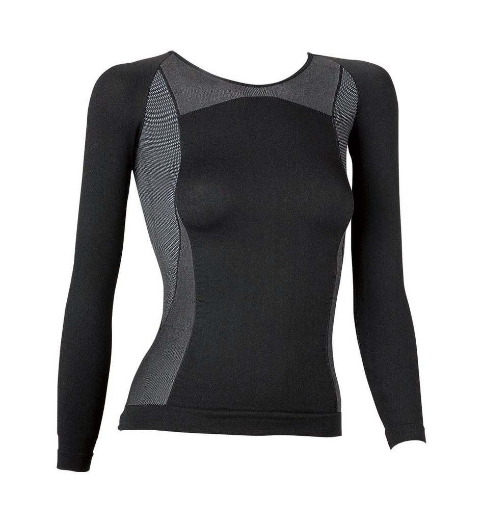 Captain Stag MD-Z Support Innerwear, Women's, Long, Size S, Black/Silver, UX-5528