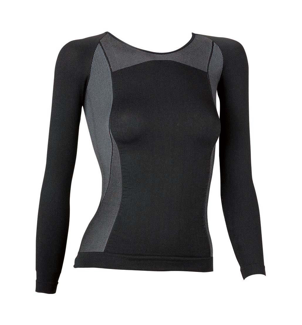 

Captain Stag MD-Z Поддерживающее нижнее белье, женское, длинное, размер S, черно-серебристое, UX-5528