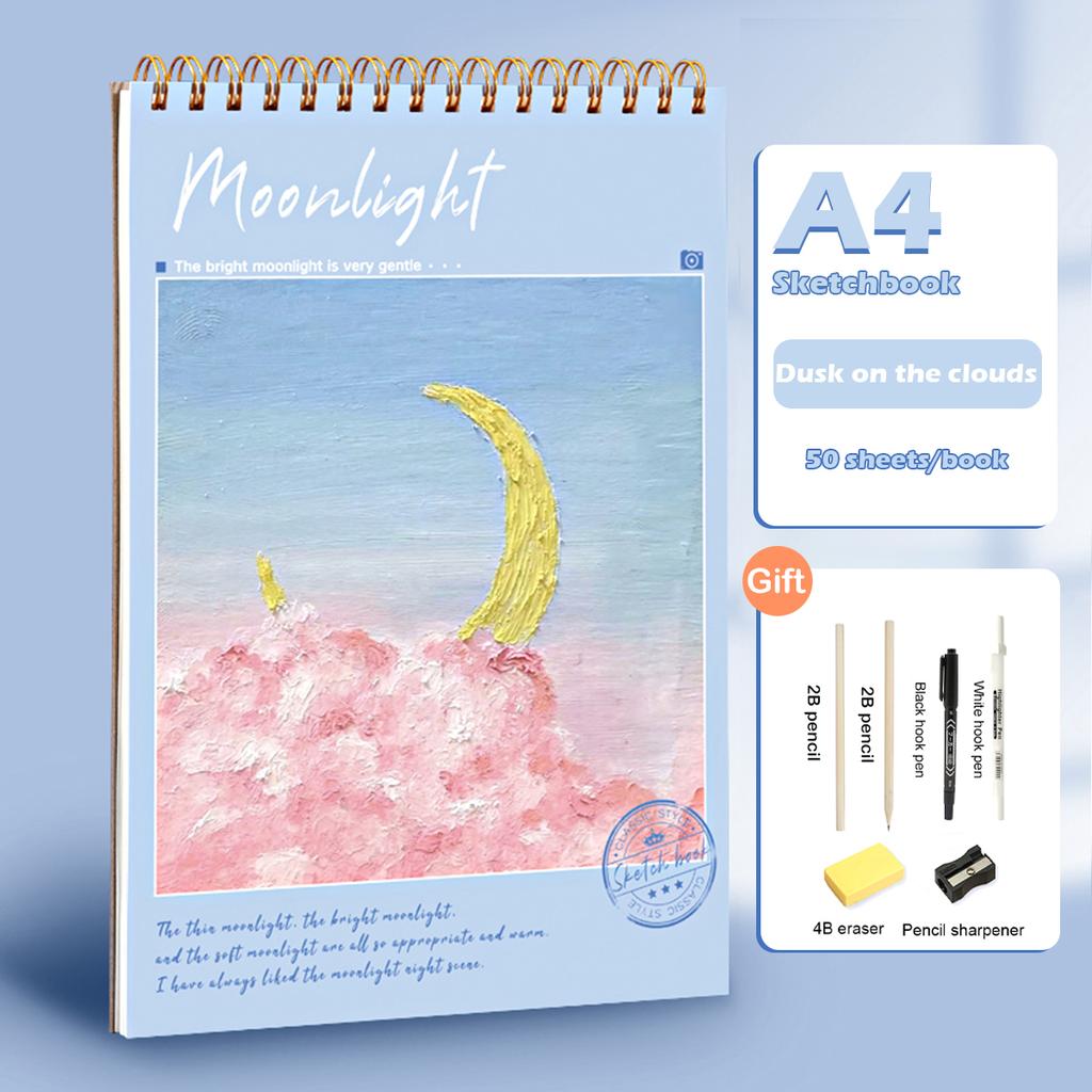 A4/A5/16K Sketchbook 160 GSM Drawing Paper No bleed Supplies for Artist Watercolor Oil Painting Stationery School Ofice Supplies