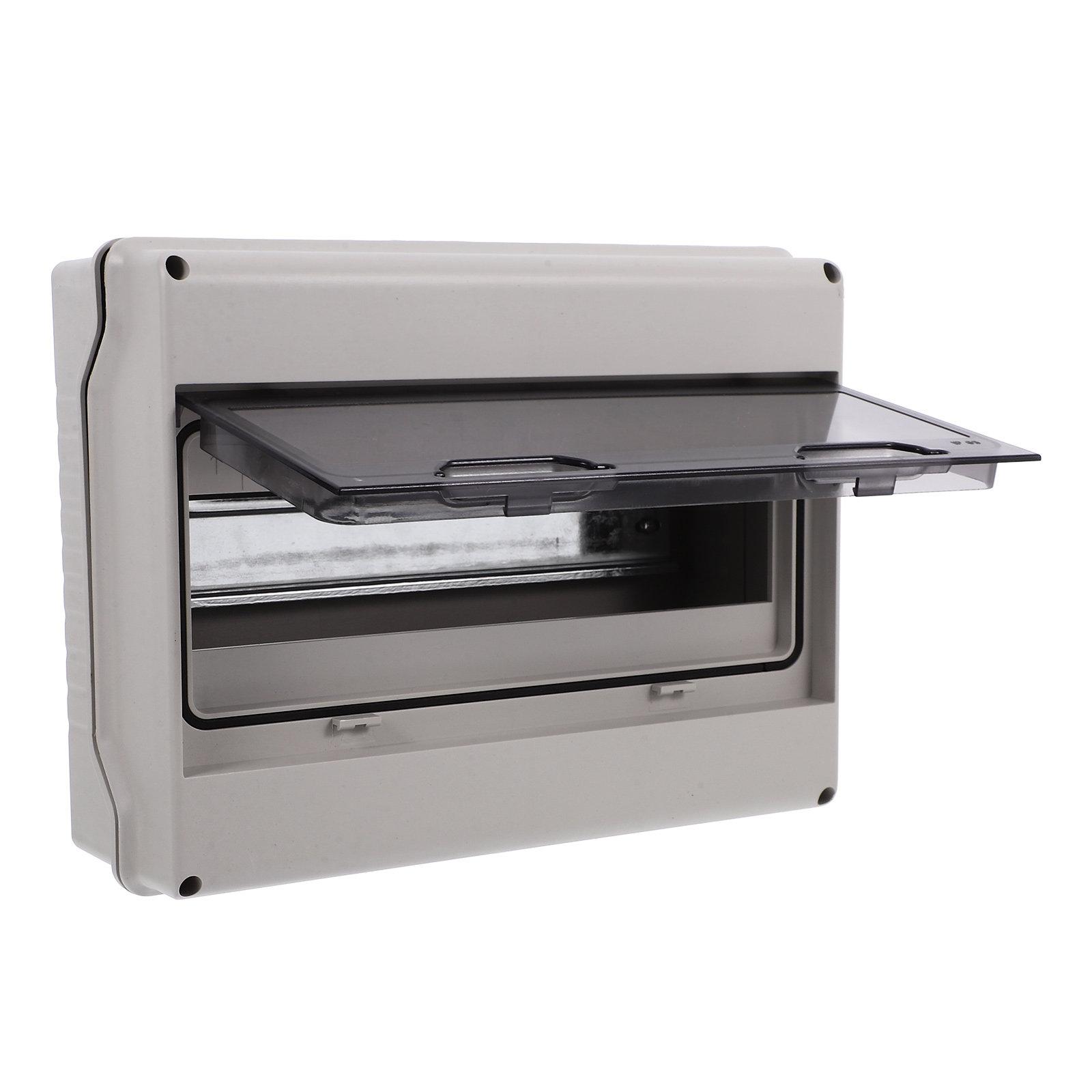 

Waterproof Electrical Distribution Box for Outdoor Indoor Use 3-Circuit Breaker Enclosure Solar Photovoltaic Rv Temporary Power 14.6X9X7.5CM