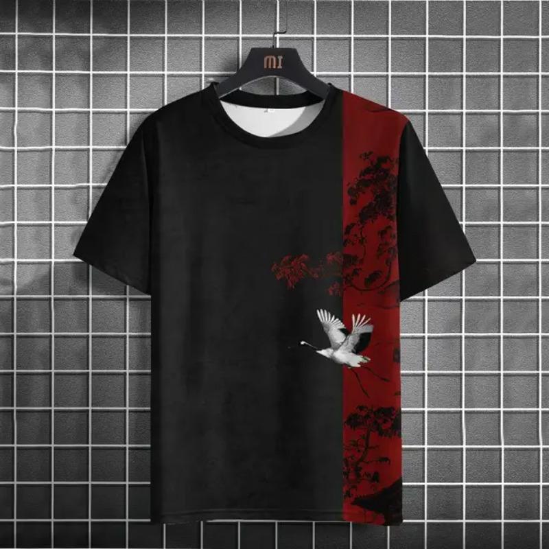 

Summer Fashion T-Shirts dragon 3D Print Street Men s Large Size Daily T-Shirt with Round Neckline and Short Sleeves T-Shirts Tops 6XL