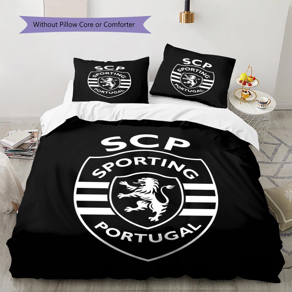 sporting fc Pattern Bedding Home Decoration Birthday Gift (1 * duvet cover + 2 * pillowcase, without core)