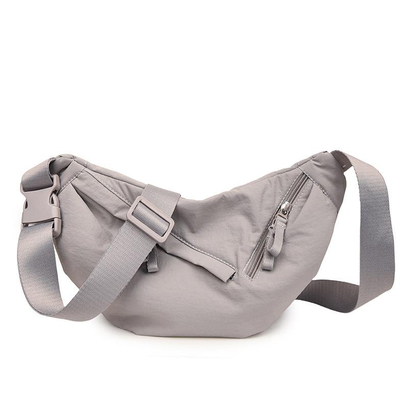 Retro casual dumpling bag new nylon fashion trend line portable shoulder messenger women's bag