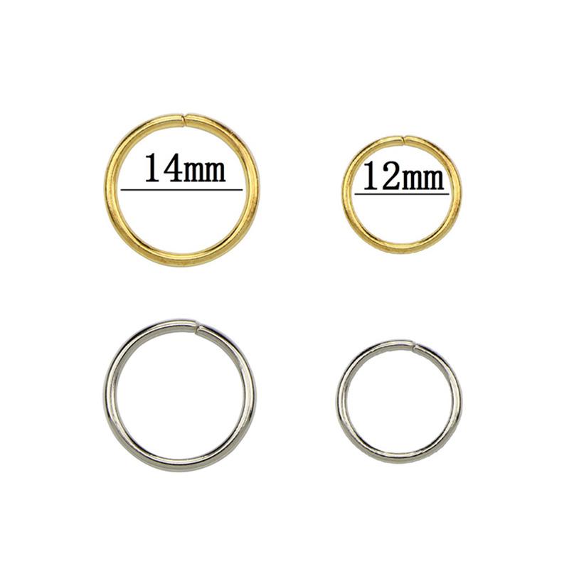 50 Stück Haarzopfringe Dreadlocks Dreadperlen Ring Haarstyling-Zubehör