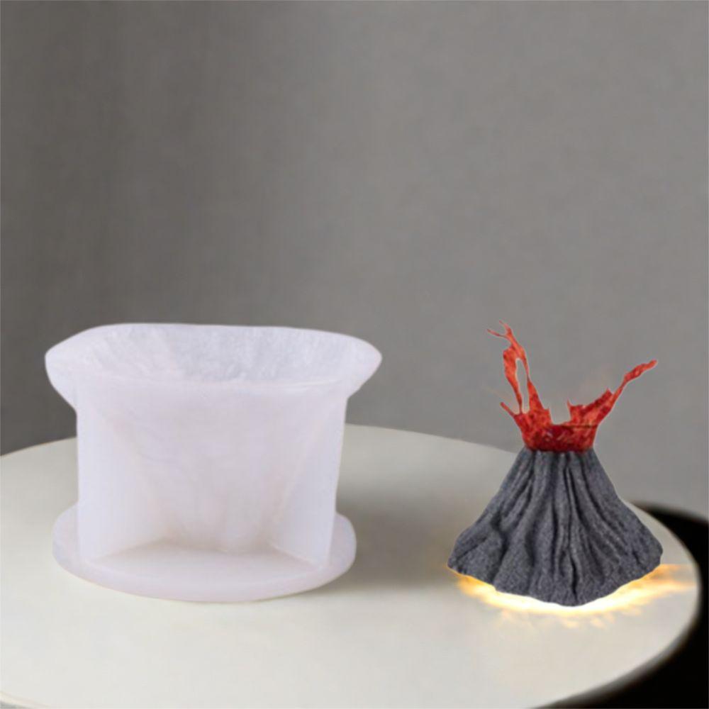 Elegante 3D Vulkan Silikonform DIY Bastelarbeiten Epoxidform Aroma Gips Kerzenformen Gastgeschenke
