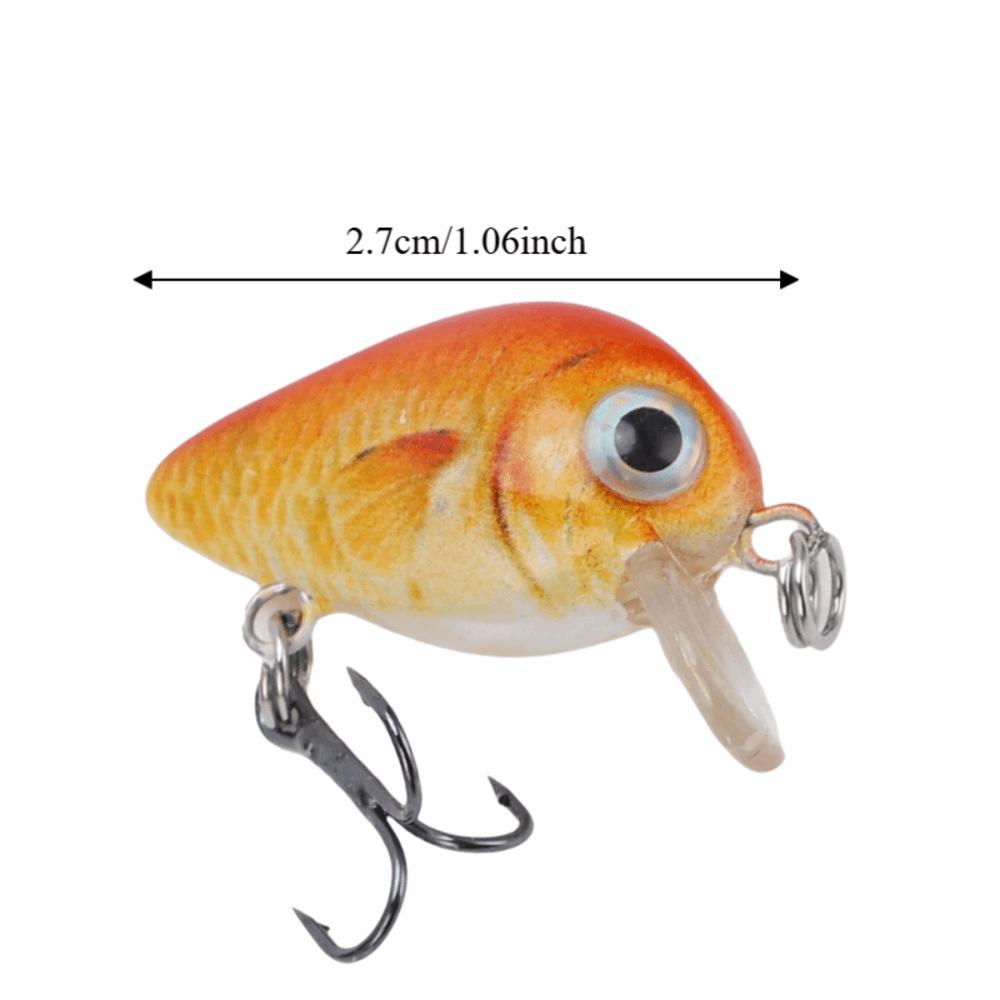 5PCS with Triple Hook Fish Crankbaits ABS Fishing Lures Durable Topwater Lures Bass Fishing