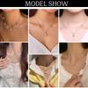 Crystal Heart Moon Crown Butterfly Planet Pendant Beads Stainless Steel Charms Earrings Necklace Jewelry DIY Making Woman Gifts