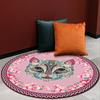 Bubble Kiss American Style Girl Room Round Carpet Pink Wild Cat Head Pattern Bedroom Rug Home Balcony Sofa Decor Floor Carpet