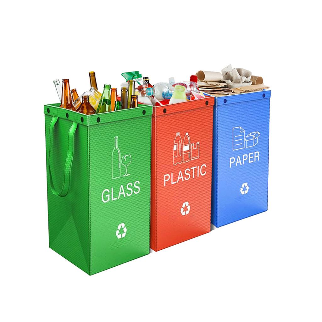 Heavy Duty Collapsible Waterproof Trash Bags For Camping And Kitchen Use With Multicolor Sets
