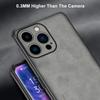 For iPhone 16 Plus Case Luxury PU Leather Phone Case For iPhone 16 Pro Max 16Pro Back Cover Matte Silicone Full Protection Coque