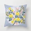 Ancient Style Watercolor Flower Pillowcase Office Living Room Car Ornaments Home Pillowcase