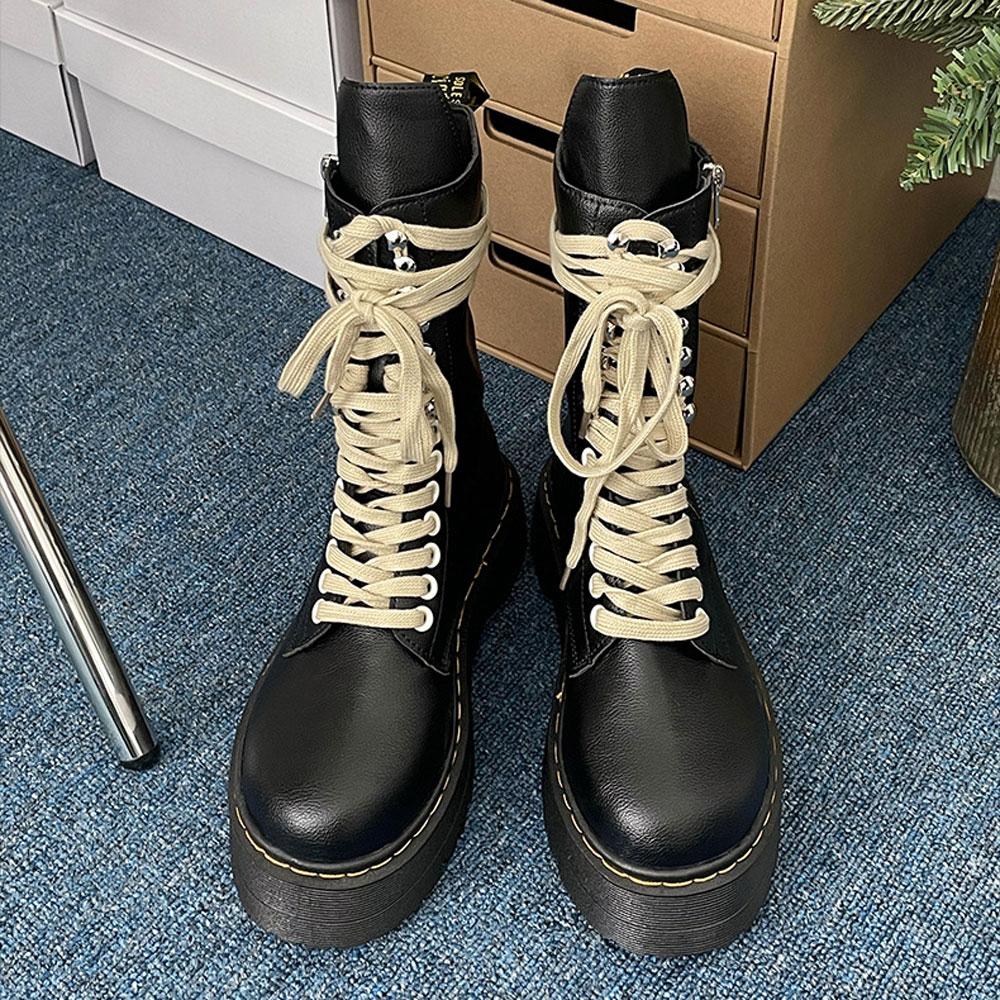 Fashion 2025 Winter Cowboy Boots for Women Fashion Belt Buckle Bandage Long Boots Female Elegant Square Heel Women's Knight Bootties