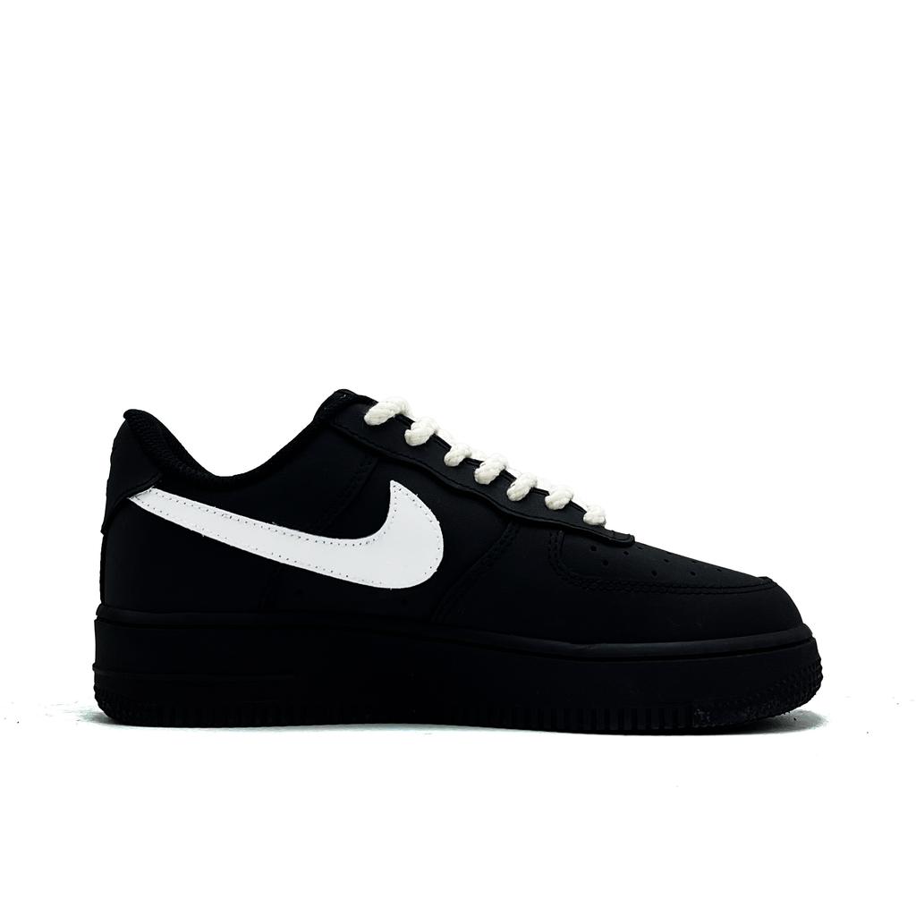 Nike Air Force 1 Starlight Warrior Leder Abriebfest Niedrig geschnitten Skateboard Schuhe Unisex Schwarz Weiß CW2288-001(Team1615)