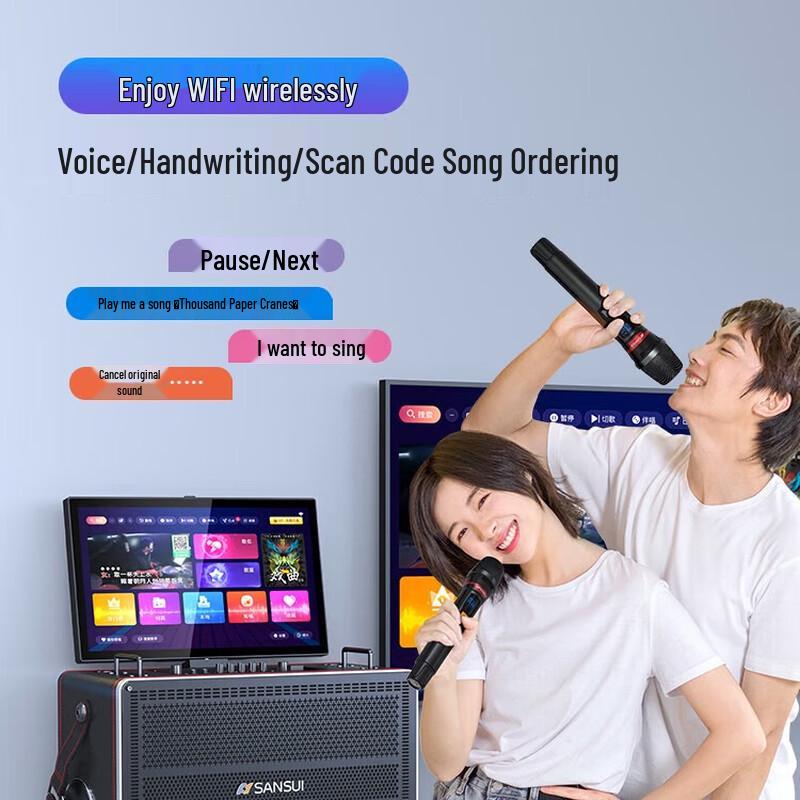 Sansui E81 Portable KTV Speaker System CN Plug (adapter Included)