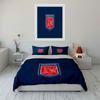 Heidenheim FC Emblem Design Bedding Duvet Cover Set Duvet Cover Pillowcases  (1*Duvet Cover 2*Pillowcases, without duvet insert)