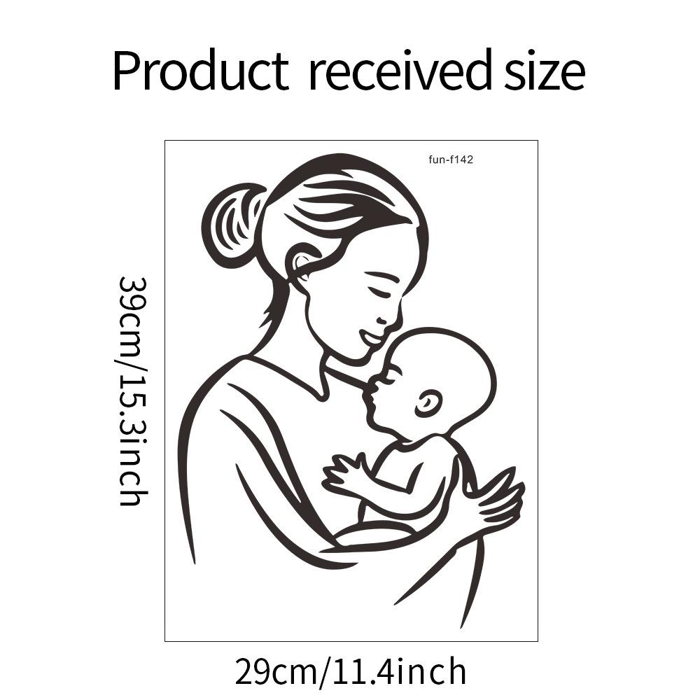 

Fun-f142 Фигурка на День матери Детская спальня Домашнее украшение Декоративные наклейки на стену Самоклеящиеся 29*39CM/fun-f142