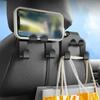 Multifunctional 4 In 1Car Seat Back Hook Double Head Phone Hanger Headrest Hanging Bag Storage Hanger Car Interior Accessories