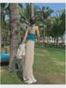 Summer Trend Halter Neck Knitted Vest: Sexy Sleeveless Vacation Top for Women
