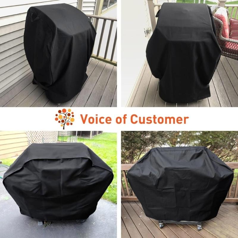 Waterproofs Heavy Duty Grill Cover Outdoor Barbecue Cover Dustproof BBQ Protective Case Universal Outdoor Grill Cover