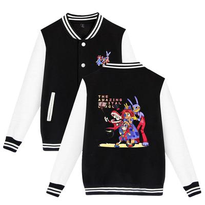 Sweat-shirt de Baseball unisexe, à la mode, l'incroyable cirque numérique, imprimé Anime, pour femmes et hommes, vestes de Sport de plein air, nouvel arrivage