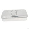Instrument Box W/ Lid, Made of Durable Stainless Steel, Perfect for Use, , Manicure. Etc