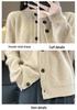 Women's Wool Knit Cardigan - Solid Color Single-Breasted Sweater for Autumn and Winter
