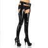 15 cm Fetisch-Stiefel mit überkreuzten Beinen und 20 cm hohen Absätzen für Stripperinnen im Pole Dance. Extreme Stiefel sind Unisex-Schuhe