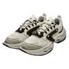 FILA Fusion Comfortable Versatile Fabric Synthetic Leather TPU Low Top Running Shoes Men sneaker Beige Black T12M331105FMO