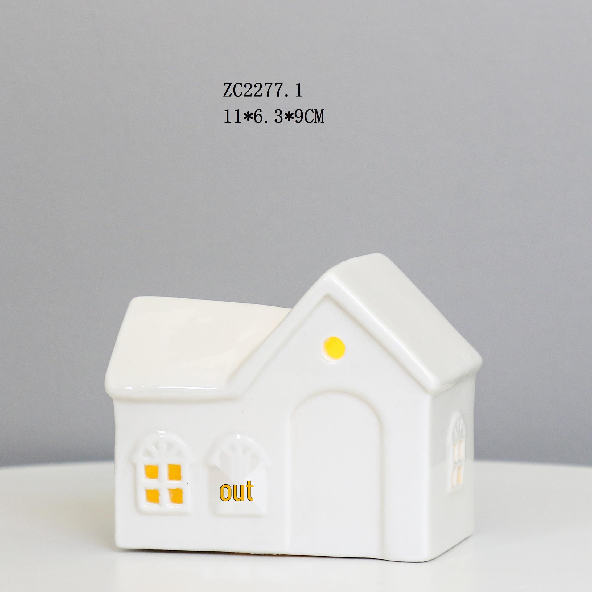 

Креативний керамічний світлодіодний нічник у формі будиночка, декоративна лампа-орнамент