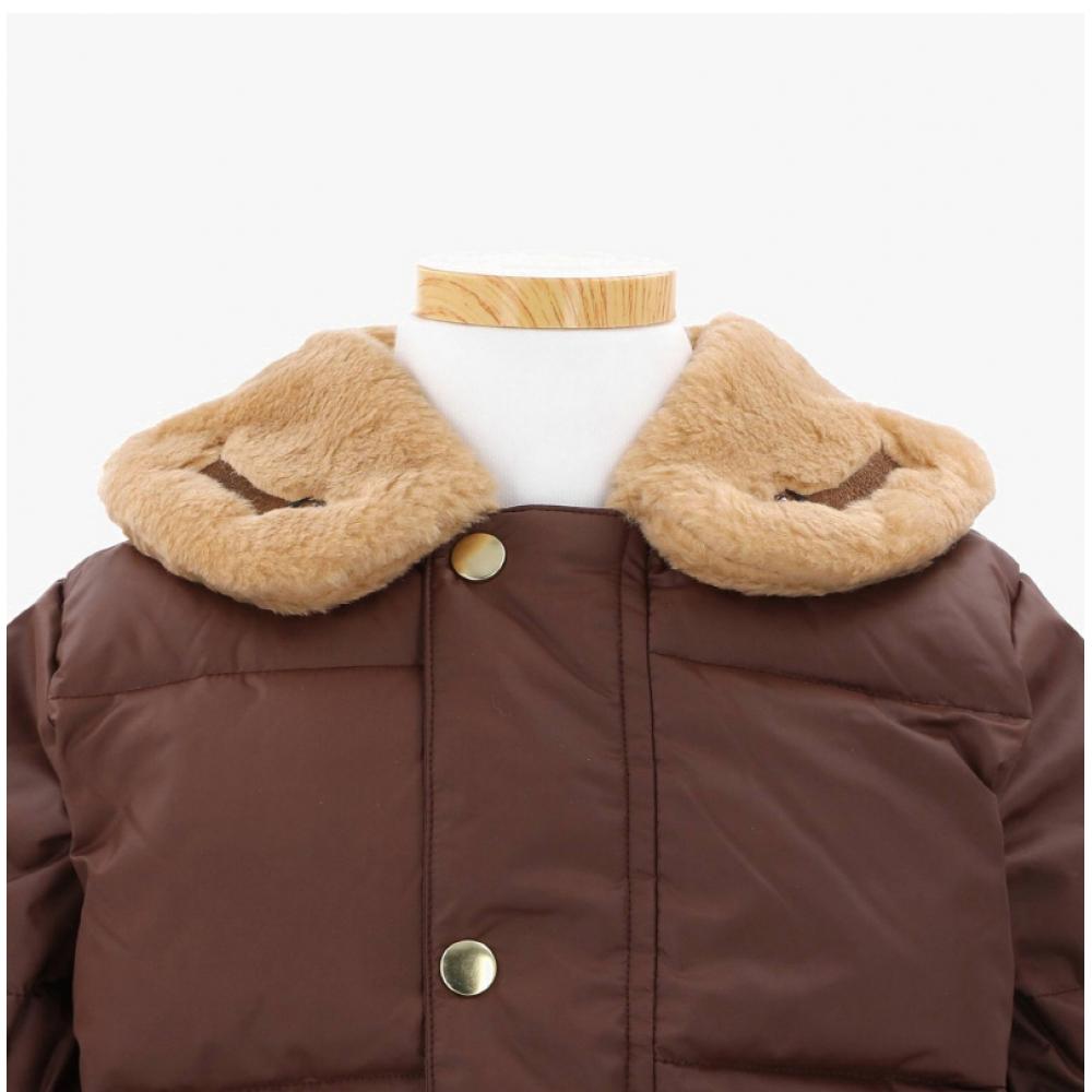 Mini Rodini 2471013316 Puffer bunda so psom Puffer bunda pre deti so psom