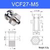 Vacuum Suction Cup Connector VM-G1 Threaded Barb Pneumatic Nozzle Adapter