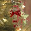 Bell Ornaments For Christmas Tree Flocking Holiday Decor Hangable Christmas Decorations For Home Front Door Office Wreath