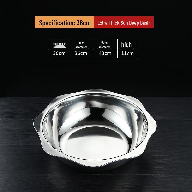 Глубокие сервировочные миски Qianxing из нержавеющей стали 201 (Набор из 2)