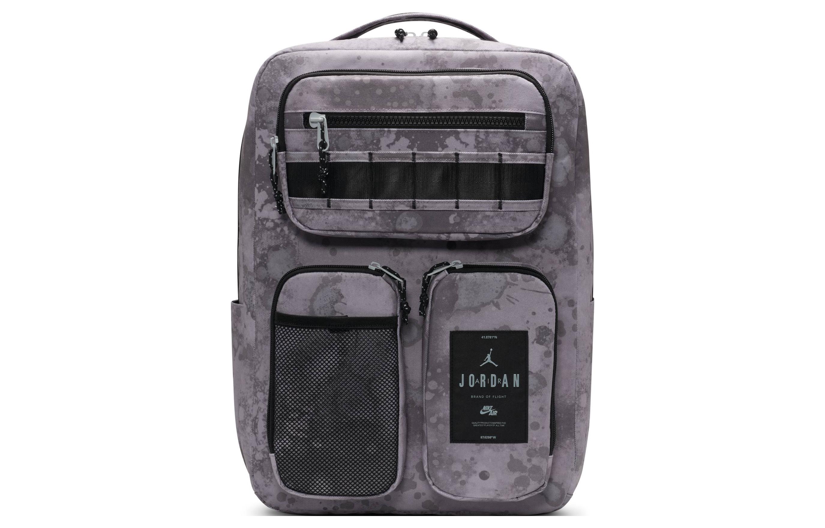 Jordan Polyester Backpack Regular Men s Medium Gray/Black FV2566-062 Medium Gray/Black