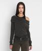 Saendeulig Off Shoulder Wool Knit_Charcoal