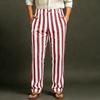 Men's Sporty Casual Striped Elastic Waist Straight Leg Pants