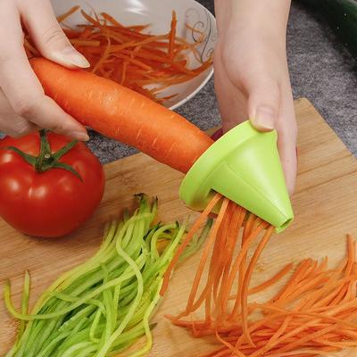 Herramienta para Frutas y Verduras Multifunción Rallador Espiral Pelador Manual Patata Zanahoria Rábano Rallador Giratorio Accesorio de Cocina Herramienta