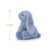 Apricot Lamb Navy Blue Bunny Plush Toy for Children, Soft and Cute, Fluffy Navy Blue Bunny for Girls and Boys, 20cm