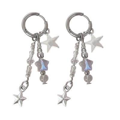 Y2k Millennial Niche Earrings Irregular Star Ear Rings Adjustable Ear Ornaments
