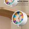Portable Metal Alarm Clock Colorful Dual Bell Desktop Alarm Clock Wake Up Clock Student Use
