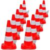 Red and White Reflective Traffic Cones 50 Cm