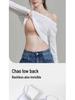 Adjustable Spaghetti Strap Tank: Women's Ultra-Thin Invisible Bra with Fixed Cup – Summer Edition