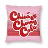 Chica Cherry Cola Square Pillowcase Polyester Linen Velvet Printed Zip Decorative Home Cushion Cover