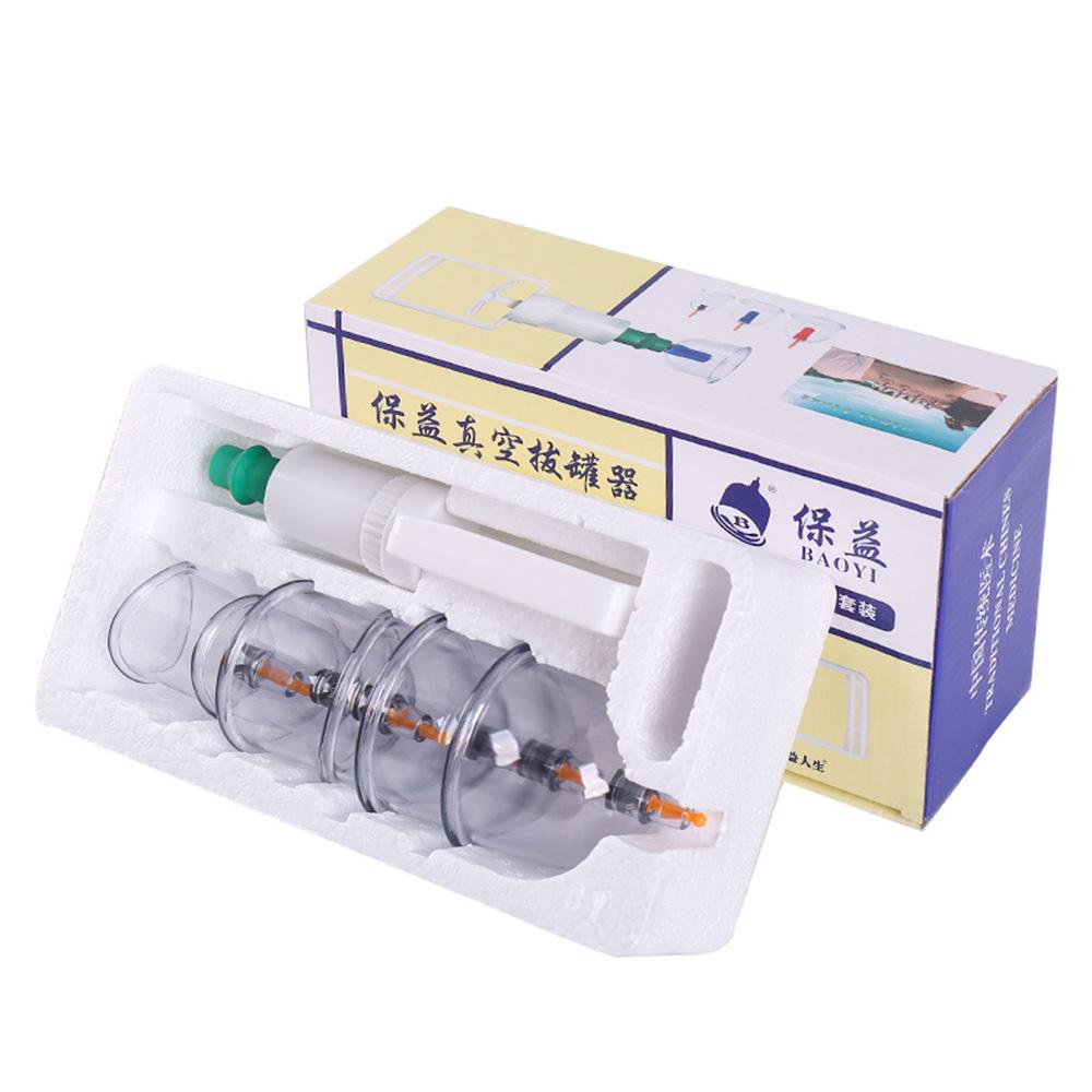 6 Cans Professional Cans Cups Chinese Vacuum Cupping Kit Therapy Cellulite Massager Anti Thick Jars Guasha Vacuum Massage