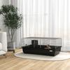 Rabbit Cage with 2 Doors and Removable Tray, in Metal and PP Plastic, 100x55x41 cm, Black and Silver