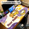 Large Mouse PadGarfield Custom Name Text Personalized Desk Mat Non Slip Gaming Pad