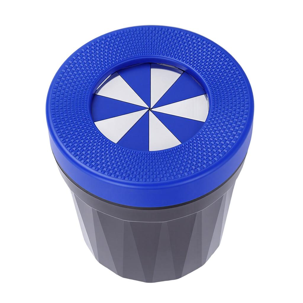 Mini Car Trash Can Desktop Garbage Bin with Cleaning Brush Suction Cup for Vehicles Home Office