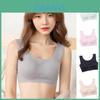 Seamless Plus Size Padded Sports Bra With Breathable Elastic And U Back Design