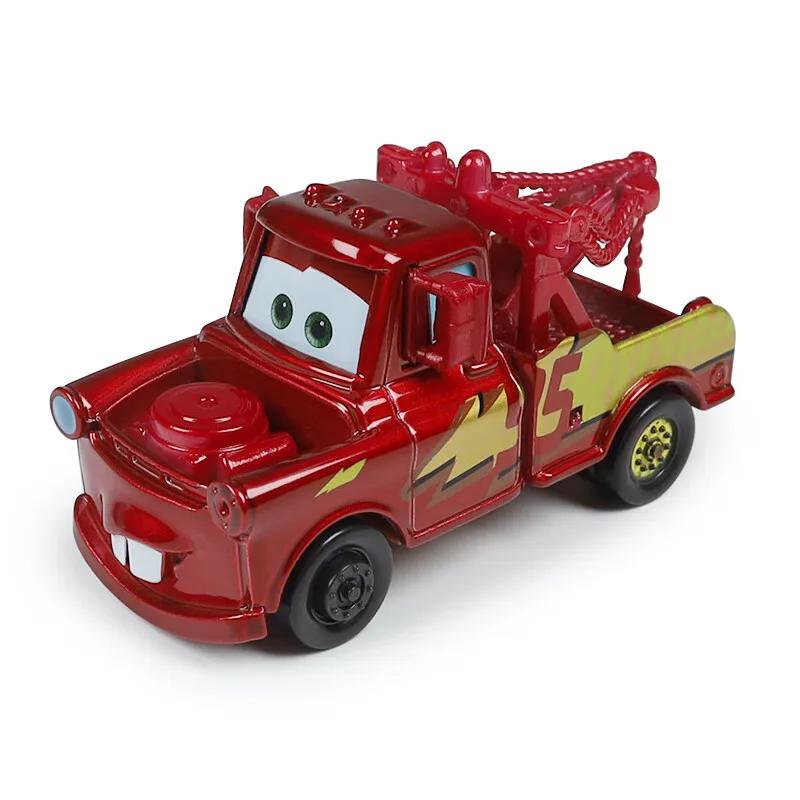 Disney Pixar Cars Lightning McQueen Mater Jackson Storm King Mater 1:55 Alloy Car Model Toy for Children and Gifts