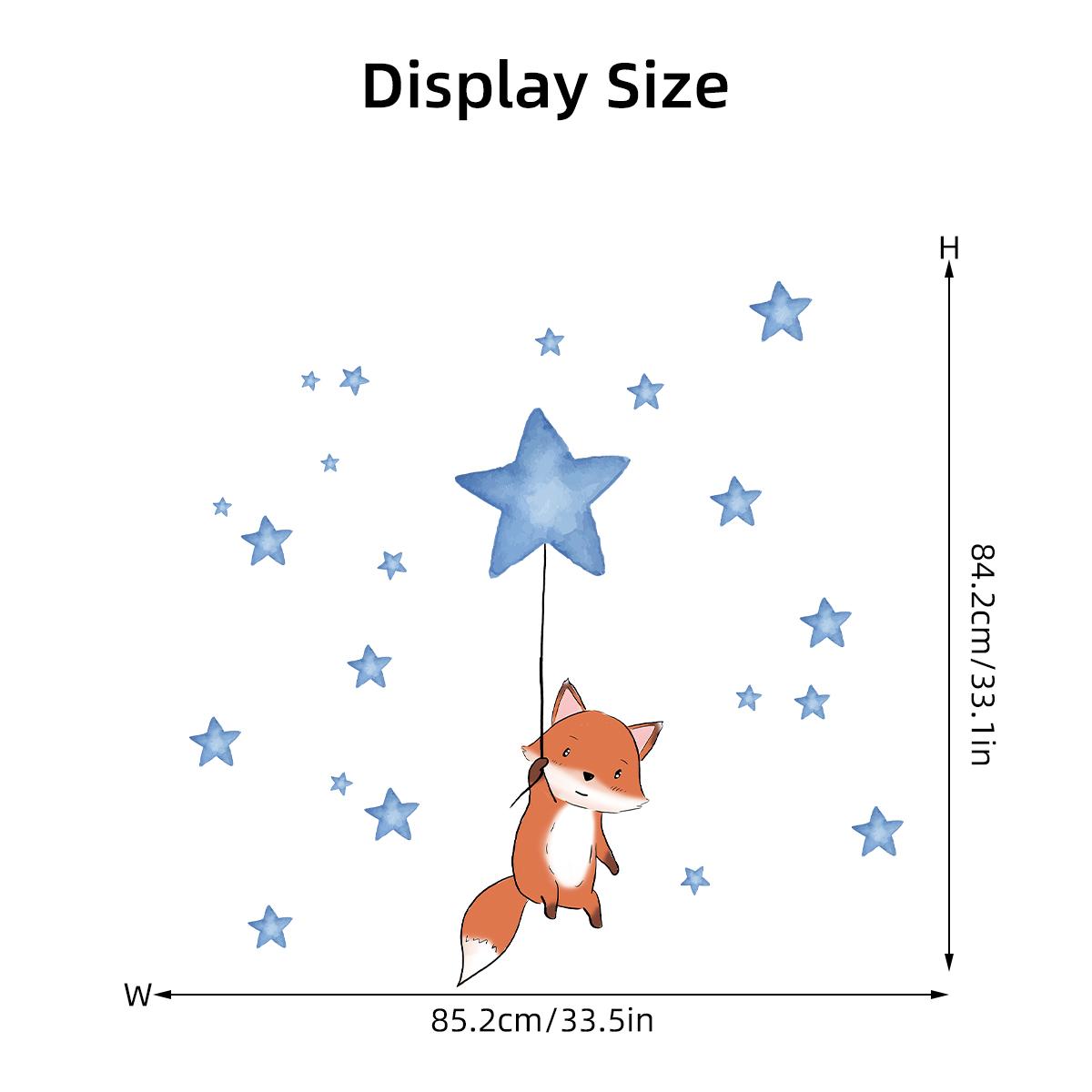 Cartoon Star Fox Wall Sticker Kids Room Decor Home Decoration For Bedroom Children s Room Wall Decals Cute Living Room DIY